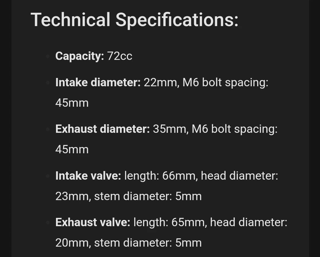 72cc Sylinterinkansi